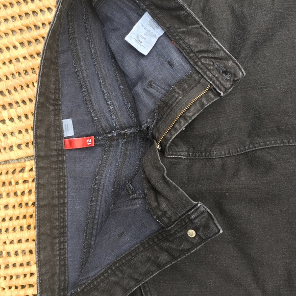 Black Demin Pencil Skirt - Picture 2 of 3